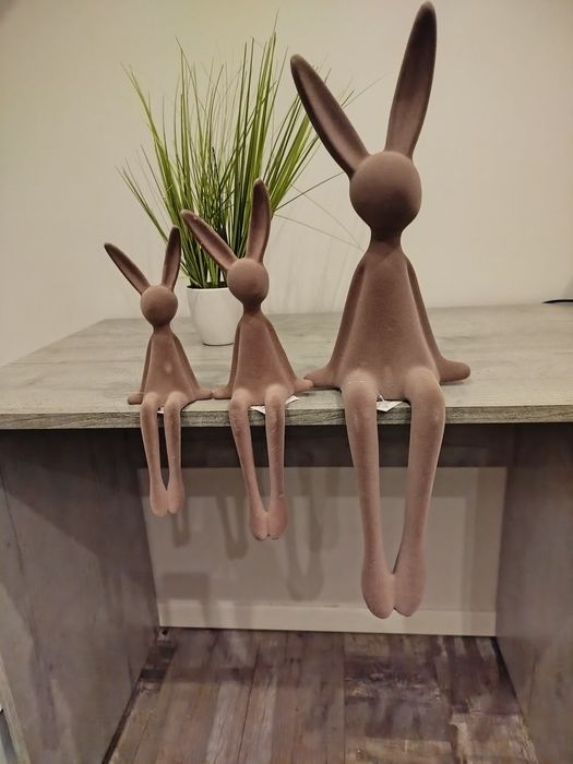 Zając flokowany 3szt