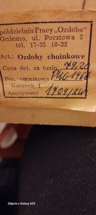 Ozdoby choinkowe PRLbombki
