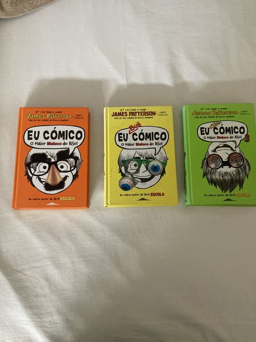 3 livros do autor James Patterson “ Eu Cómico”