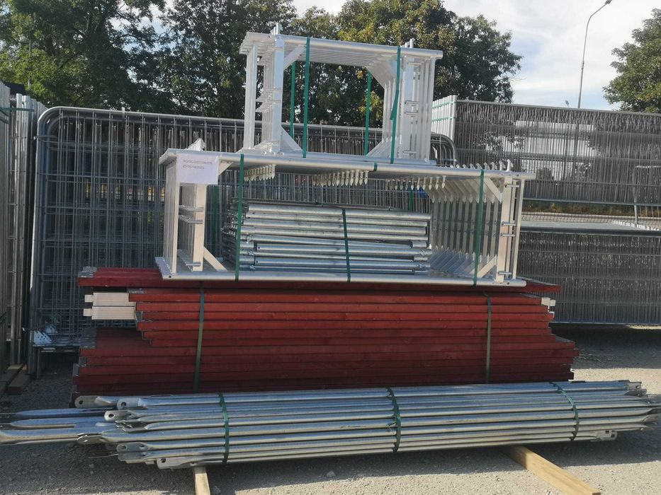 Rusztowanie nowe stalowe na ścianę elewacyjną 8x12 Plettac