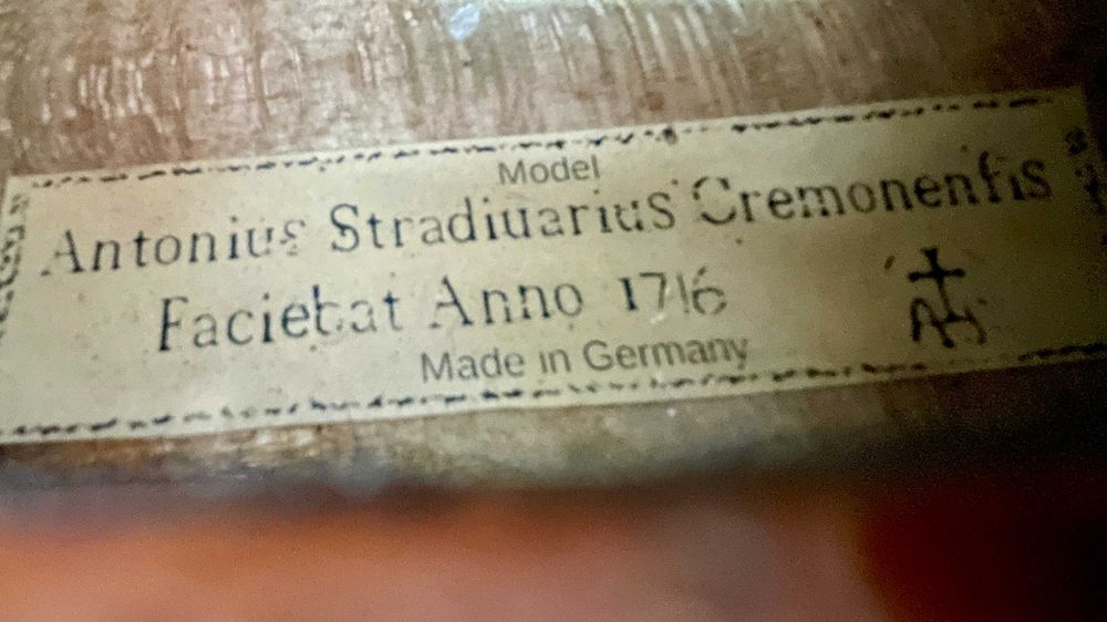 Violino alemão antigo 4/4 Copia Stradivarius 1716 Revisado por Luthier