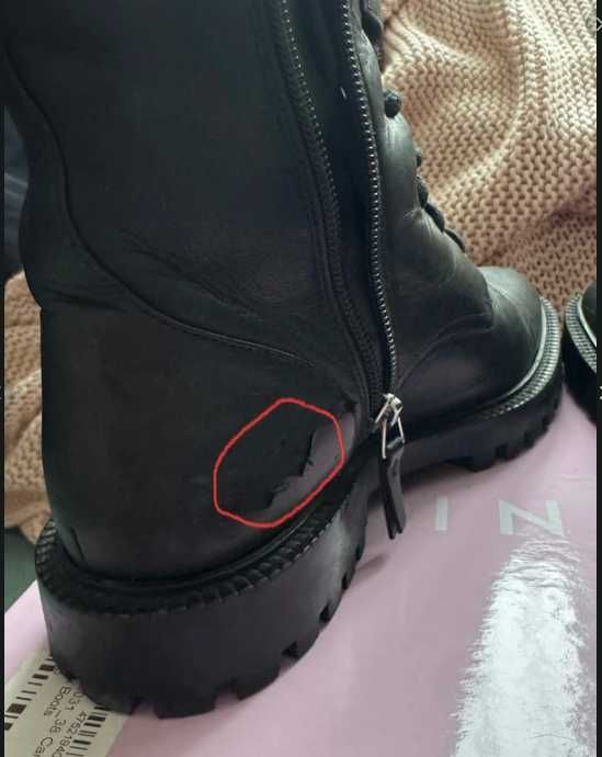 Damskie buty a'la wojskowe marki INCH2- rozm 38