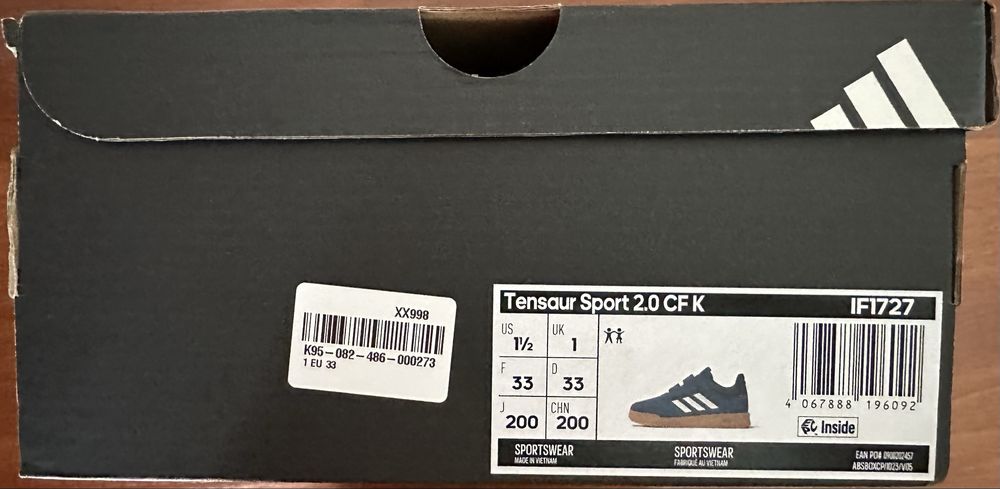 Дитячі кросівки Adidas Tensaur Sport 33р устілка 21 см