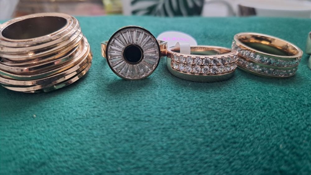 Pierścionki r.7 stal chirurgiczna