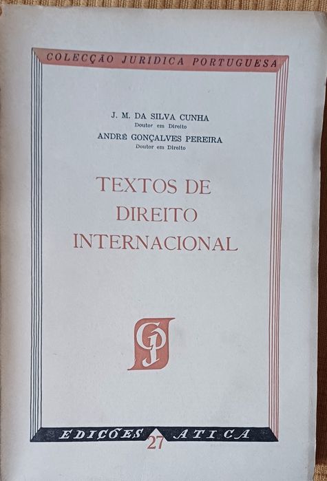 Direito Textos de Direito Internacional Excelente Livro Antigo