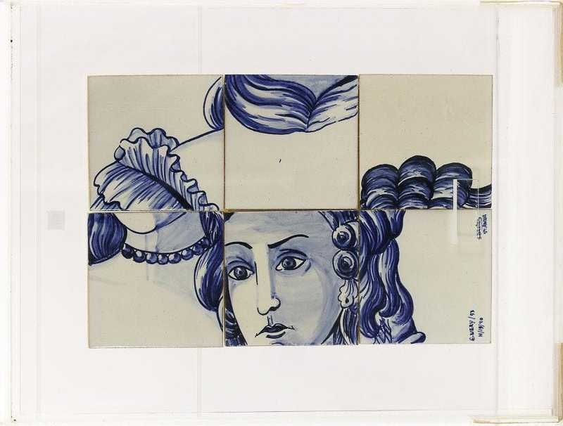 Painel de 6 azulejos concebidos para a estação do metro do Campo Grande 19/40, Eduardo Nery e Susana Bretes
