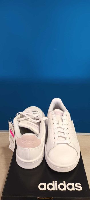 Adidas branco + rosa claro