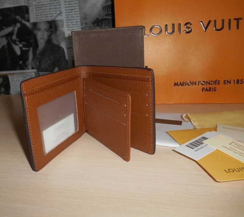 PORTFEL MĘSKI Louis Vuitton, skóra, Francja prezent 38-32