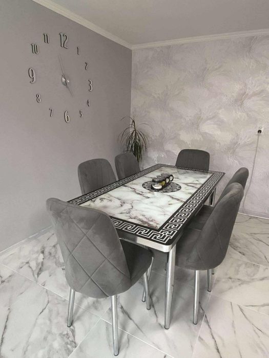 Стол, стіл обеденный кухонный раскладной 4/6 стульев. Bermuda