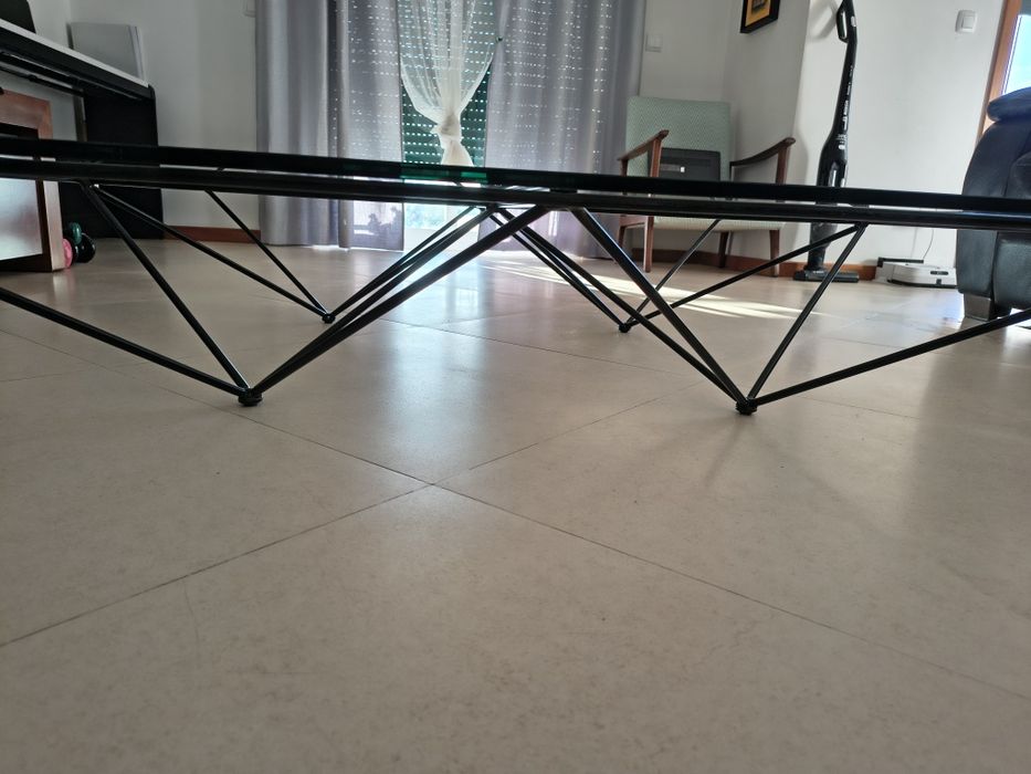 Mesa de Centro Quadrada Estilo Alanda (Inspiração Paolo Piva) 120x120
