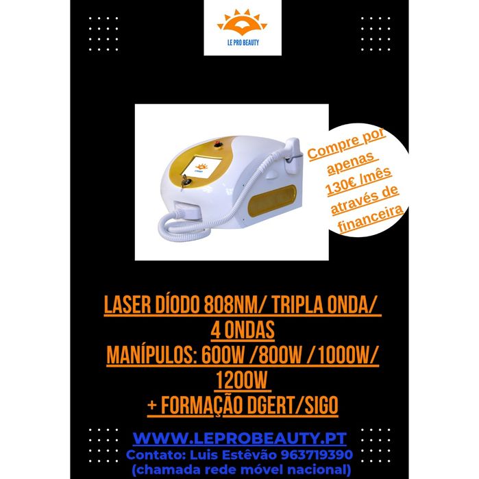 Laser Diodo 4 Ondas + 2 anos garantia + Curso DGERT