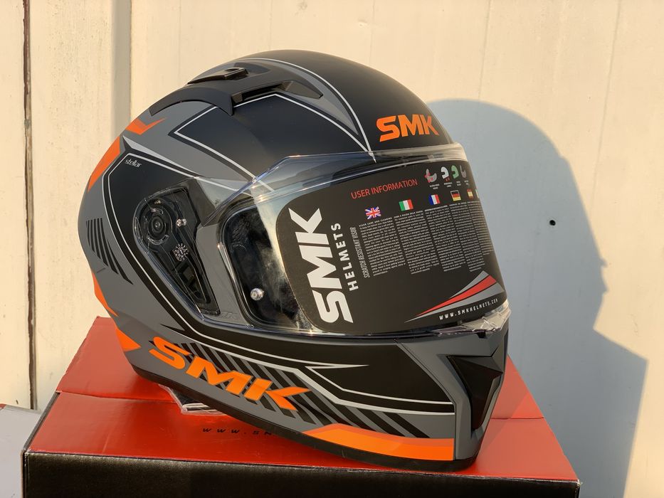 Kask motocyklowy SMK Adox rozmiar XL, Certyfikat EU, Promocja,wysylka!