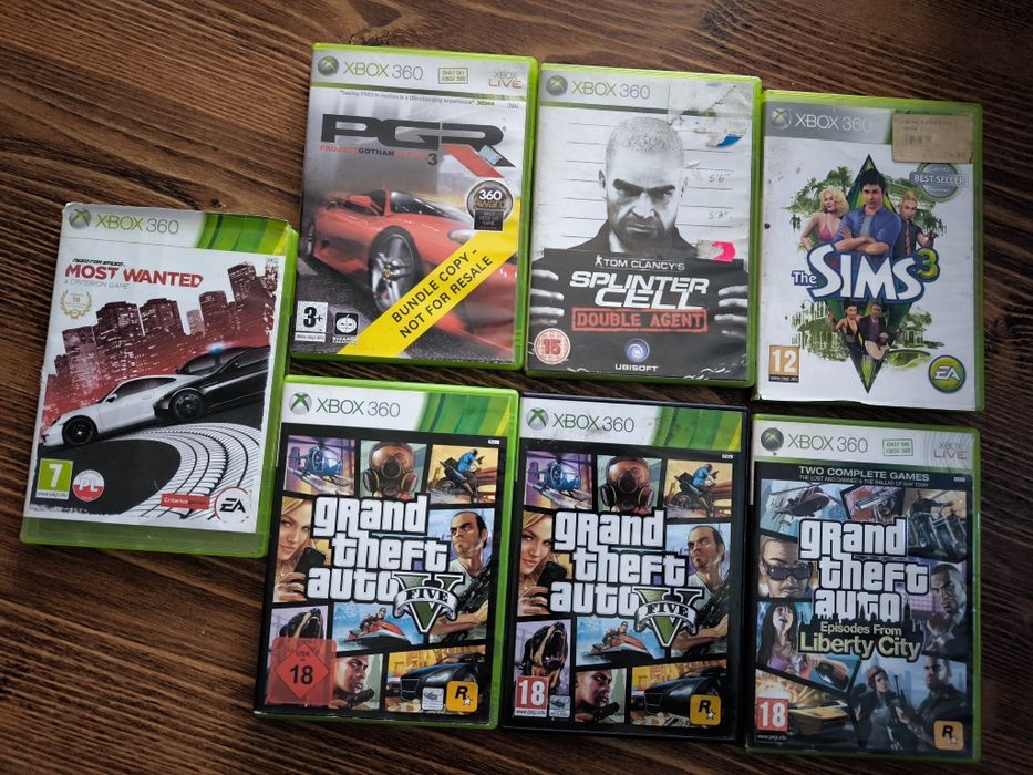 Gry na Xbox 360 zestaw