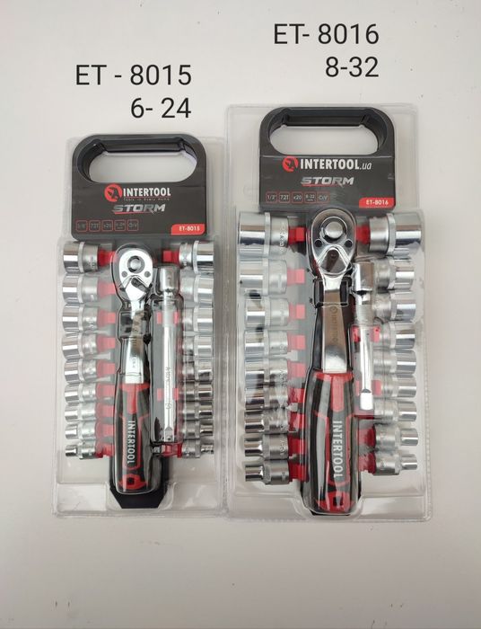 Набор головок 3/8 6-24 мм   1/2 8-32 мм 20 ед INTERTOOL STORM