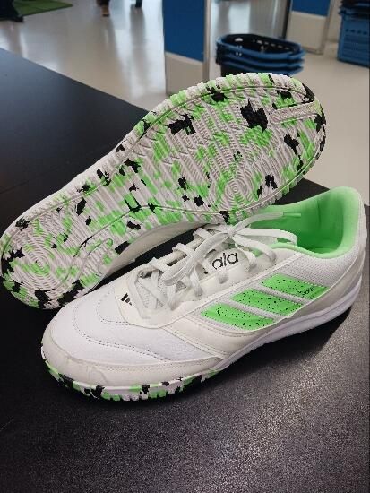 Sapatilhas de Futsal Top Sala Adulto Branco/Verde