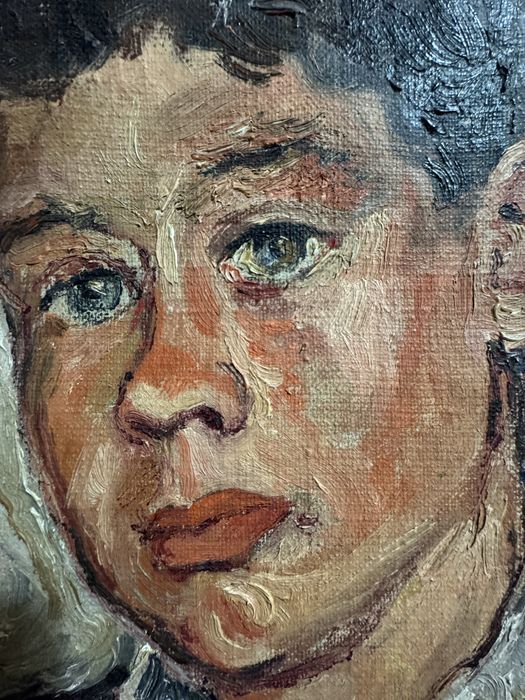 Portret malowany pastelami