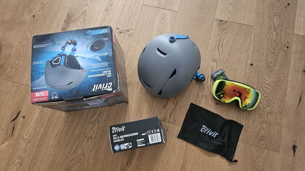 Kask + gogle narciarskie crivit