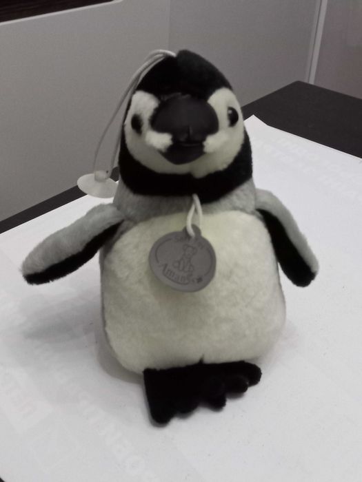 Amangs Toy Пингвин подвеска с присоской 17 см Пінгвін м'яка іграшка