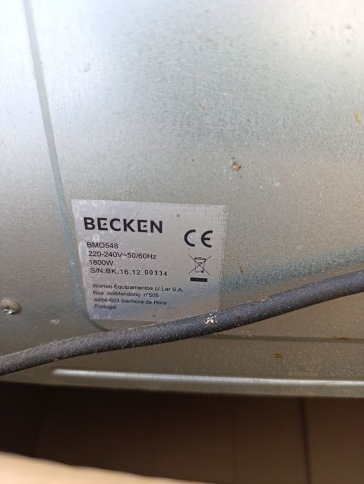 Forno usado marca becken 45l