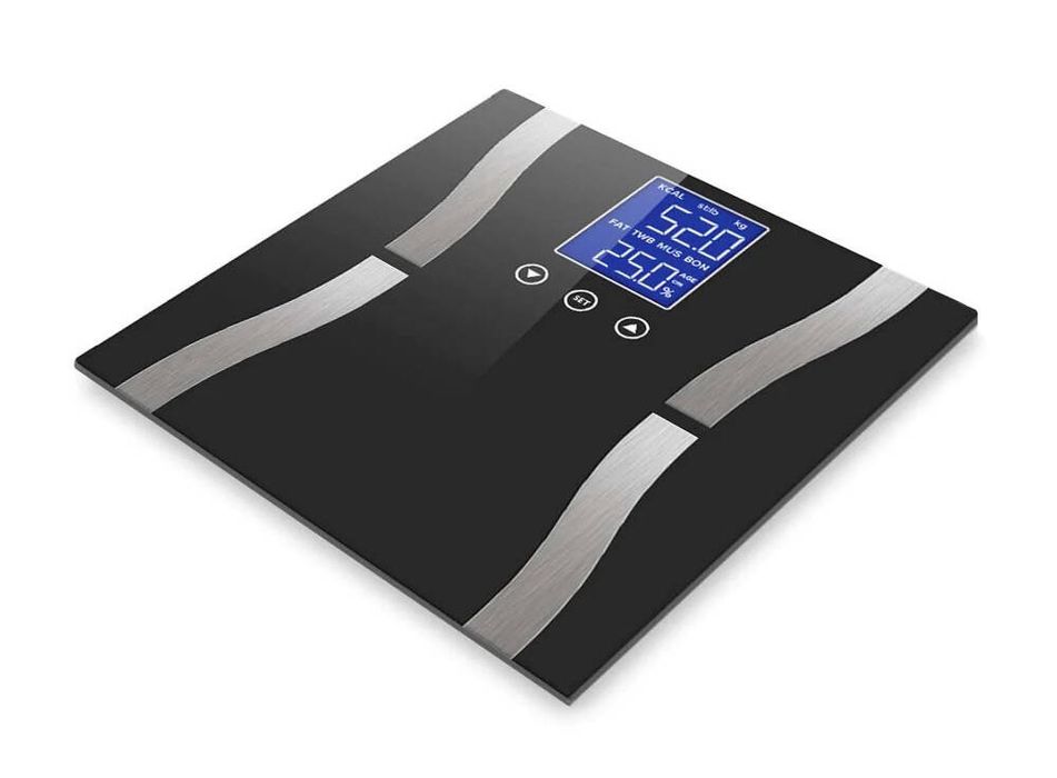 Analityczna waga łazienkowa 180kg szklana lcd