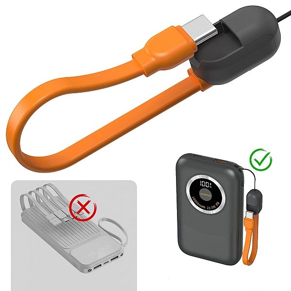 Powerbank Dudao K21 Mini 10000mAh 22.5W USB-A / USB-C - szary