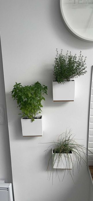 Zestaw 3 wiszących doniczek doniczki na kwiaty rośliny kwietniki