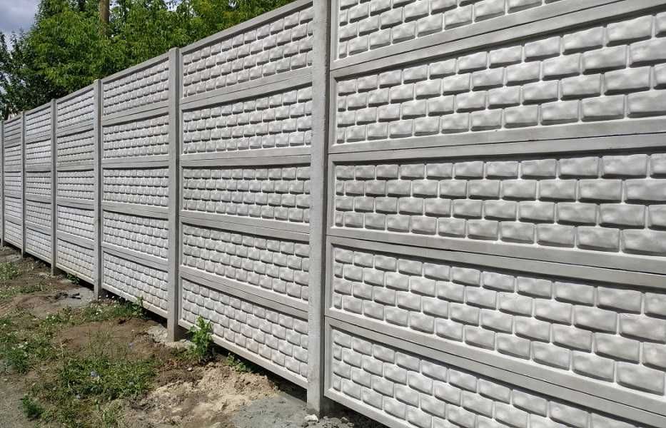 Бетонний паркан за 1 день (до 50м)! Виробництво в Одесі! Якісно, надійно, швидко. (Еврозабор)