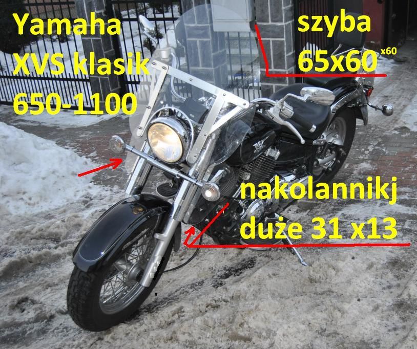 Deflektory kolan yamaha xvs Classic 650 Drag Star 1100