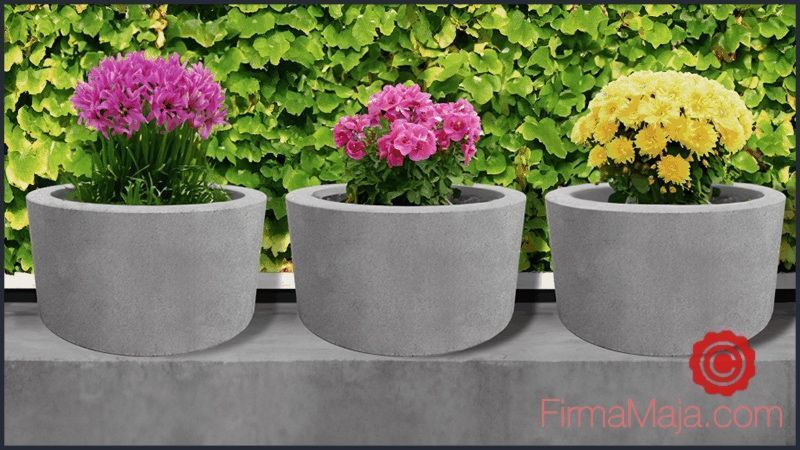 Donice betonowe okrągłe fi 60 cm dostawa cała Polska