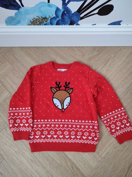 Sweter bluzeczka skarpety świąteczne, Fox&Bunny, Reserved, rozmiar 92.