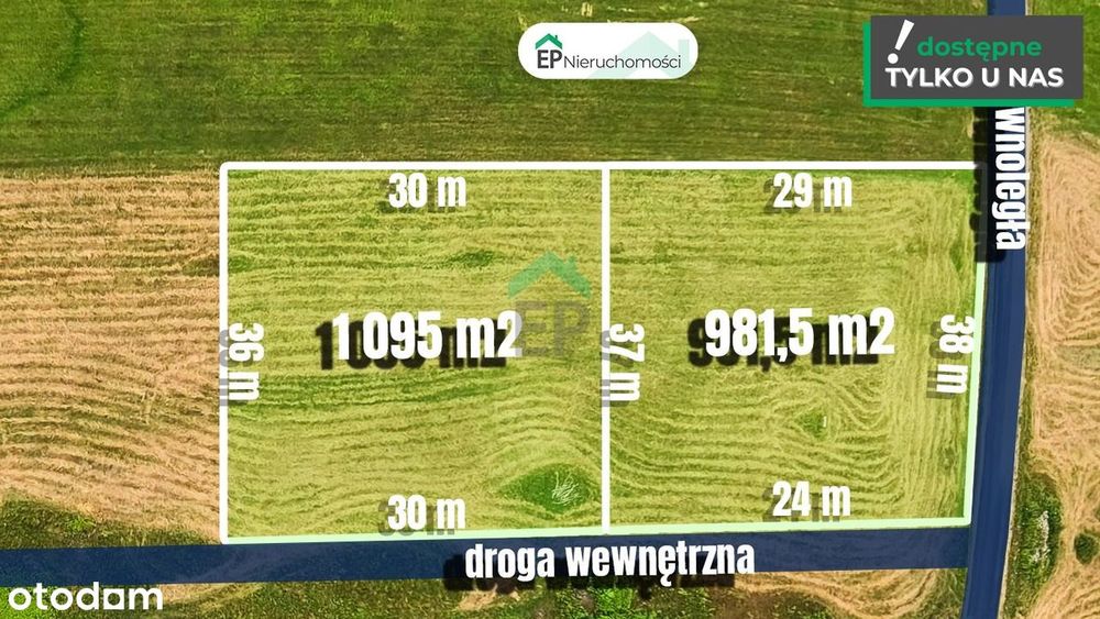 Na sprzedaż 2 działki z warunkami zabudowy