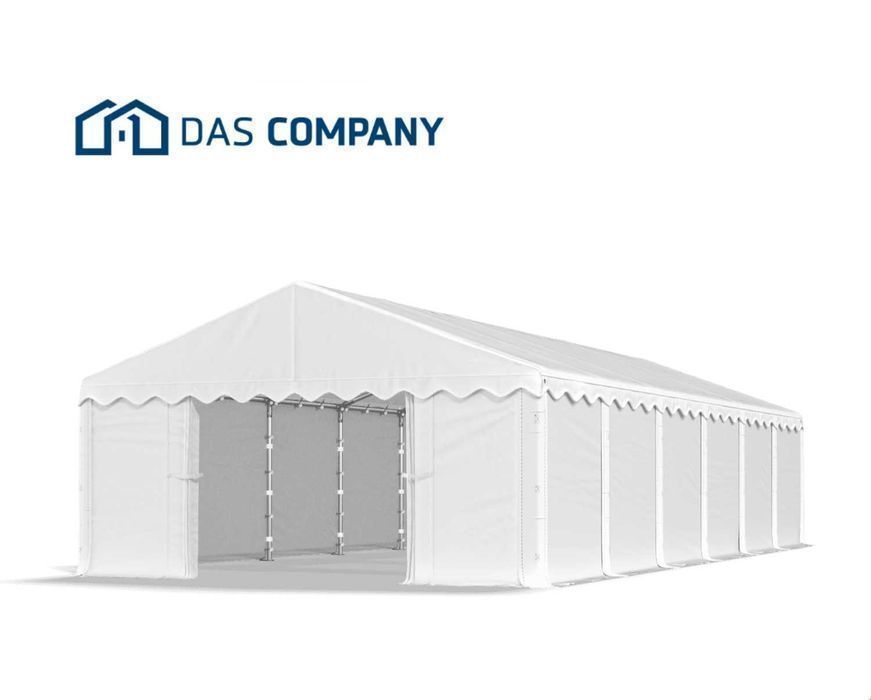 Namiot Magazynowy BIAŁY 5x12x2m Handlowy Namiot do Ogrodu