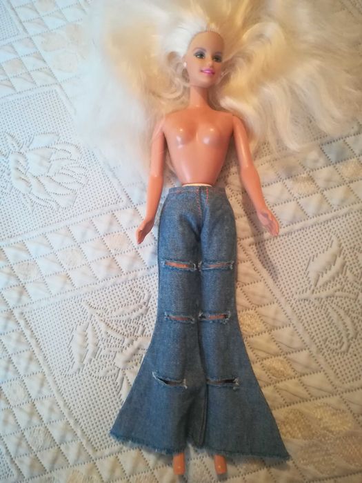 Calças Rasgadas para Boneca