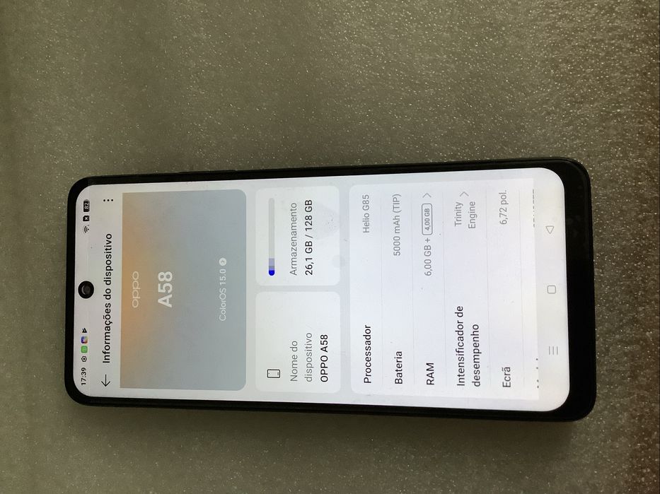 Telemovel Oppo A58 CPH2577