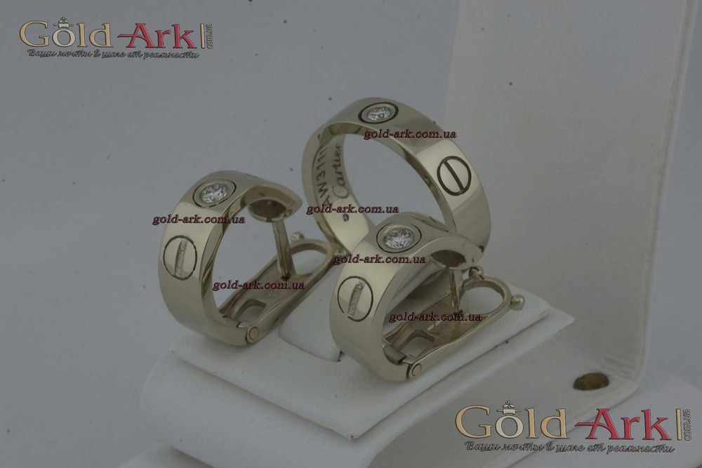 Комплект під бренд з діамантами