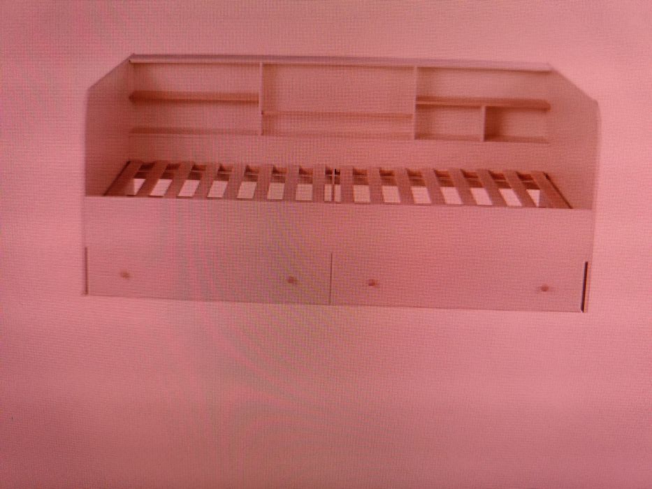 Cama Nova combinada branca 90x190