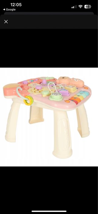 Kreatywny chodzik pchacz  3w1 stolik i tablica