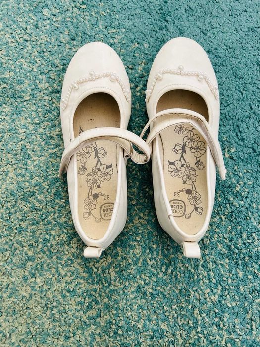 Buty białe, komunijne, rozmiar 33