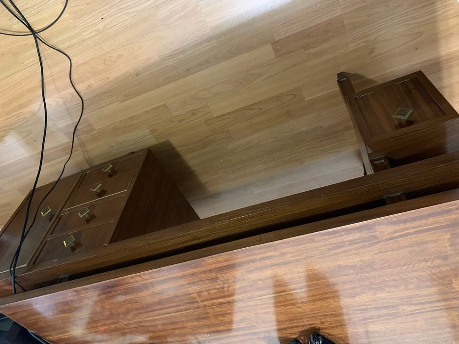 Secretaria e estante madeira maciça