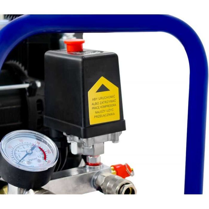 Kompresor Bezolejowy Sprężarka 50L 230V 3KW 2-Tłokowy Jakość New Mod*