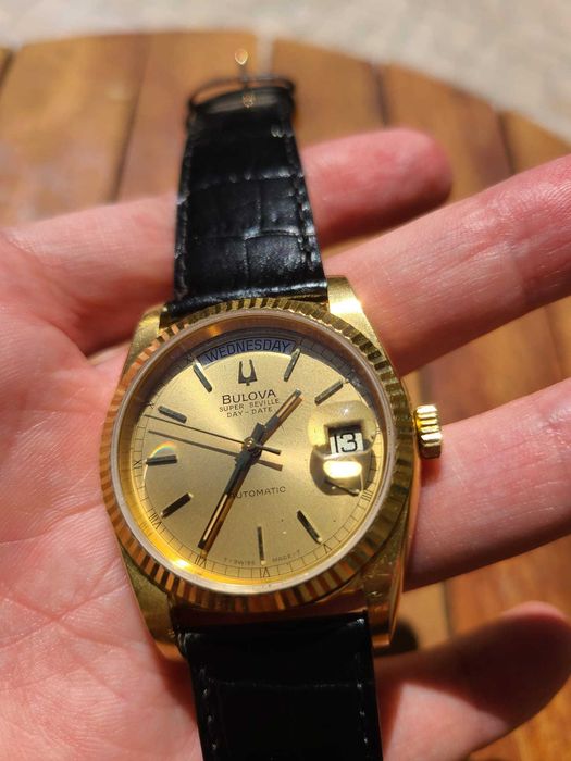 Relógio Automático Bulova Super Seville Day-Date 1985