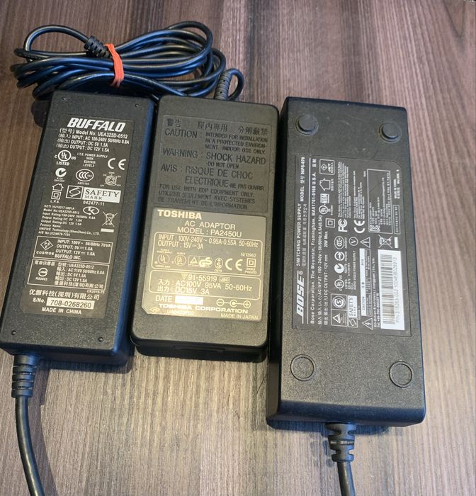 Блоки живлення HP, Lenovo, Bose, Canon…