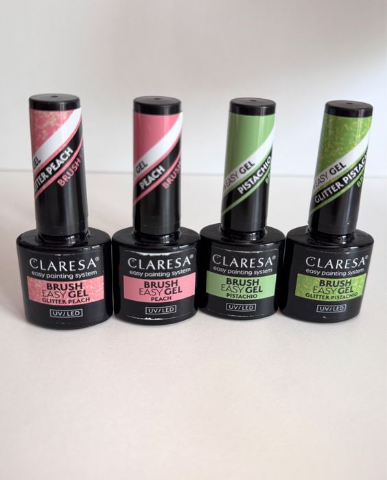 Sprzedam żele budujące EASY BRUSH Claresa 4 szt. OKAZJA !