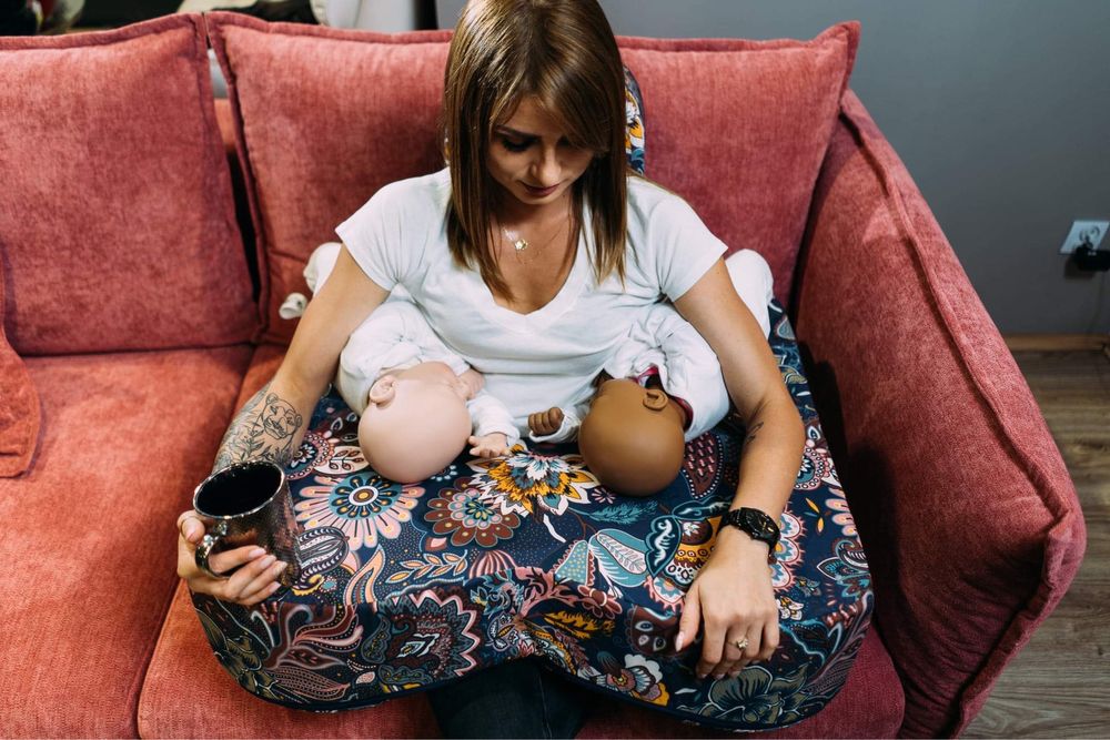 Poduszka do karmienia bliźniąt/ bliźniaki/ bliźnięta /Twinny Lu / MBF