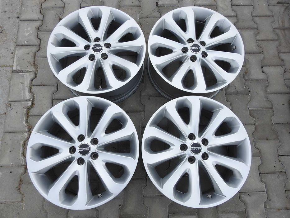 4x Alufelgi 20'' 5x120 8,5j et47 Range Rover z czujnikami TPMS BDB+