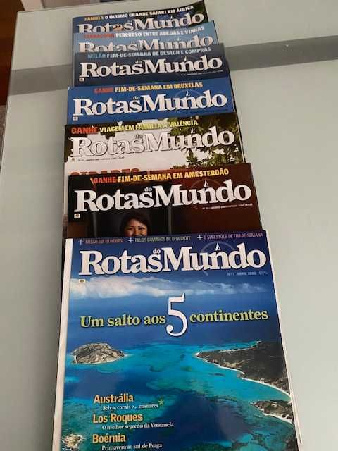Conjunto de 7 revistas “Rotas do Mundo”