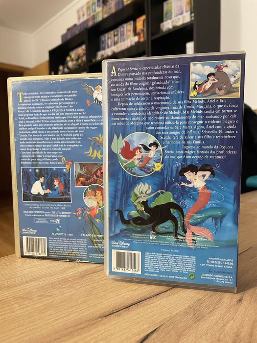 Conjunto VHS pequena sereia