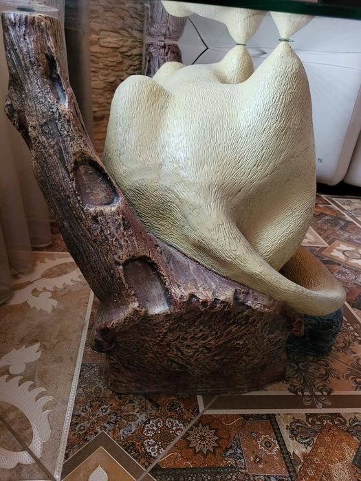 Стіл журнальний, скляний кавовий столик Пума