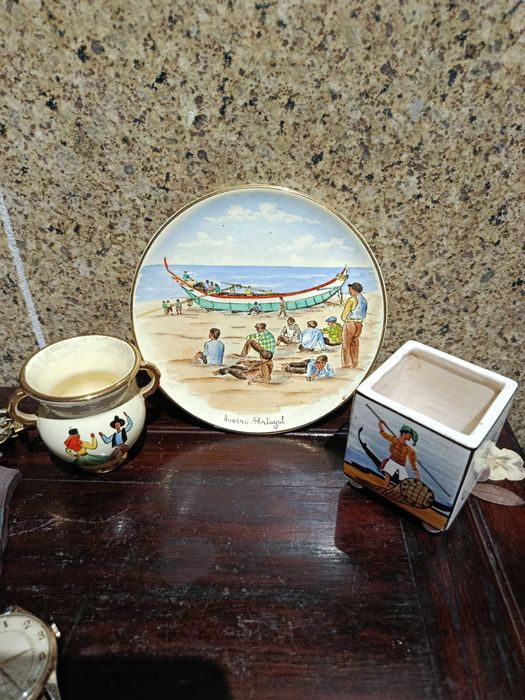 Peças modernistas Faiança Aleluia Aveiro Marcadas