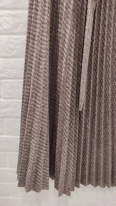 Жіноча коричнева спідниця юбка пліссе р.46-48 (M-L)